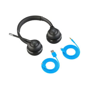 JLab Go Work 2nd Gen Wireless On-Ear Headset with Boom Mic and Bluetooth Connectivity