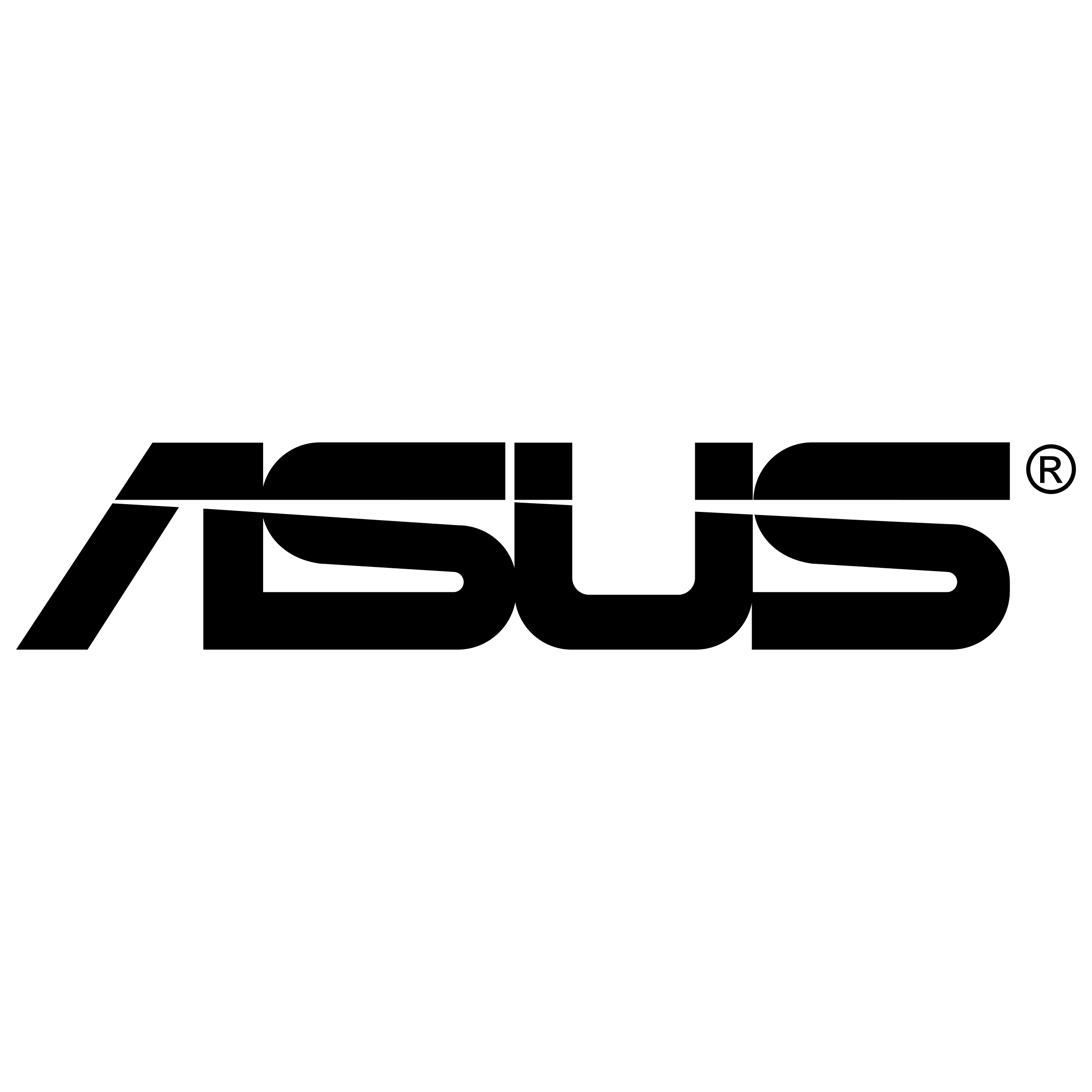 ASUS logo in bold, uppercase letters with a sleek, modern font.